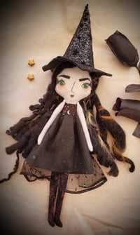 Image 1 of Goth Mommy witch handmade doll