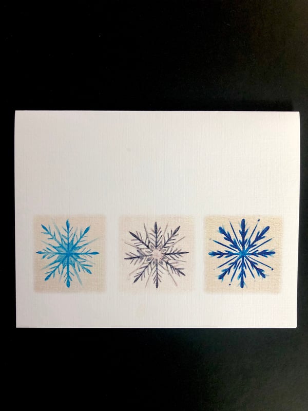 Image of Watercolor Snowflakes