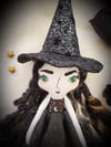 Goth Mommy witch handmade doll