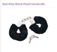 Black Furry Handcuffs