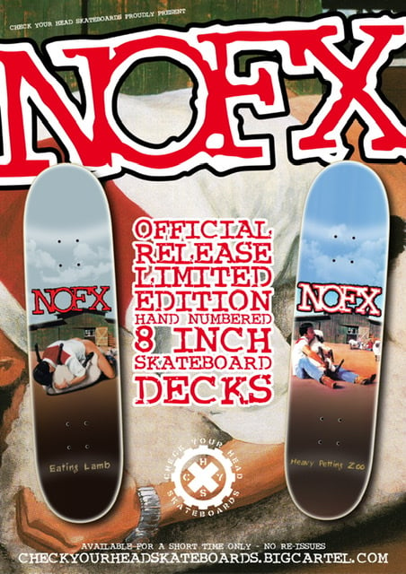 Image of NOFX BUNDLE Zoo + Eating Lamb skateboards