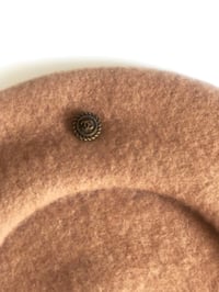 Image 2 of Button Beret in Camel