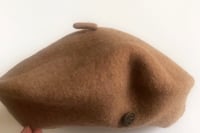 Image 3 of Button Beret in Camel