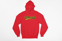 Image 4 of Gold/Black Baseball Script Hoodie 