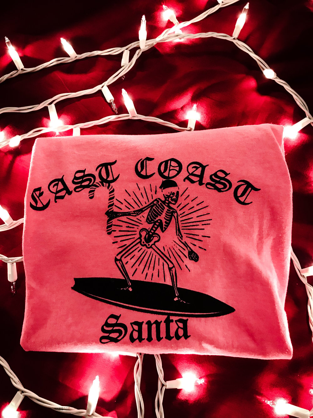 Image of EAST COAST SANTA pink short sleeve 