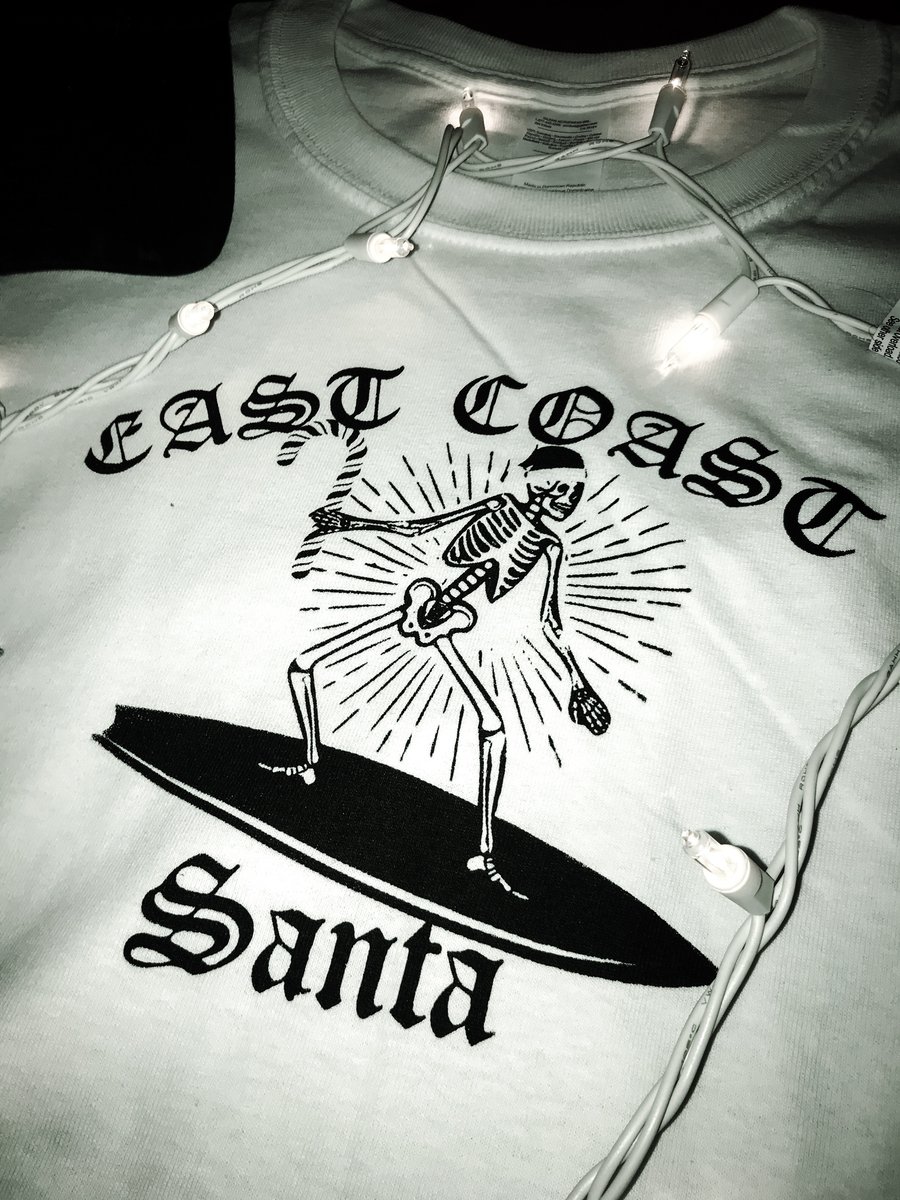 Image of WHITE east coast Santa short sleeve 