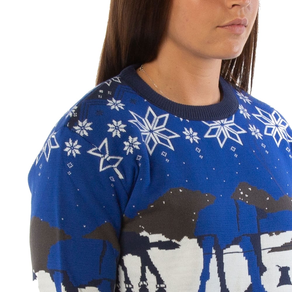 Image of Star Wars Happy Hothi-days Blue Knitted Christmas Jumper