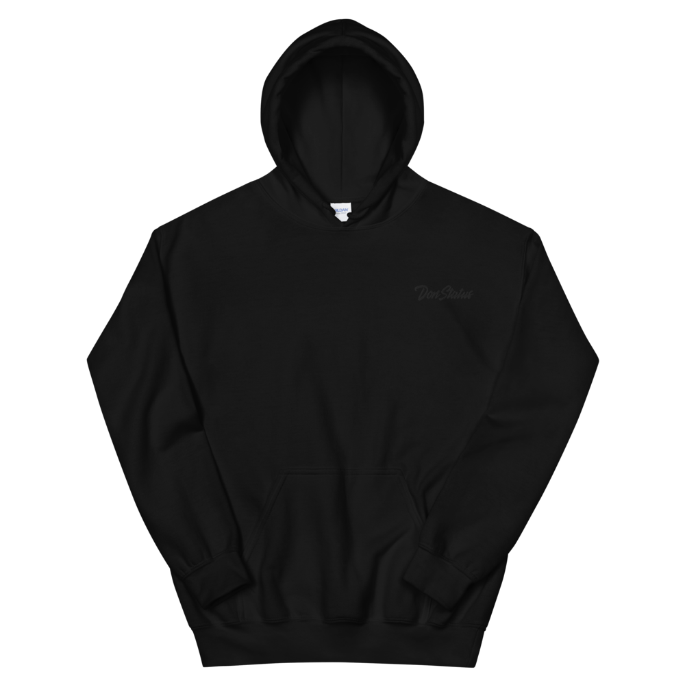 black on black hoodie