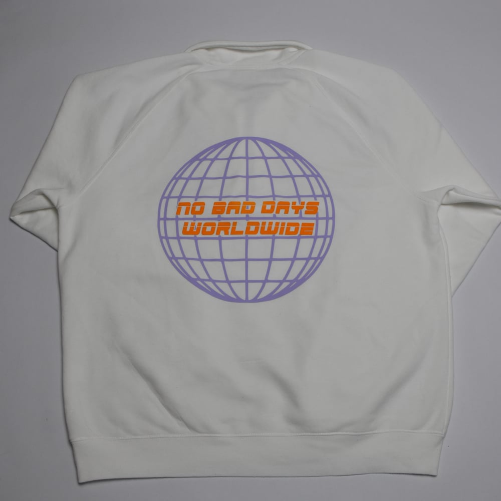 Image of NO BAD DAYS ZIP WHITE