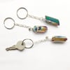 Rainbow Crystal Keyring - Aura Quartz