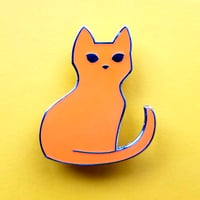 Image 2 of CLEARANCE: Glow in the Dark Cat Pin