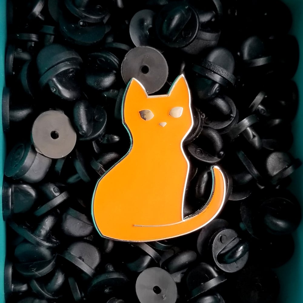 CLEARANCE: Glow in the Dark Cat Pin