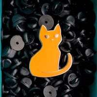 Image 5 of CLEARANCE: Glow in the Dark Cat Pin