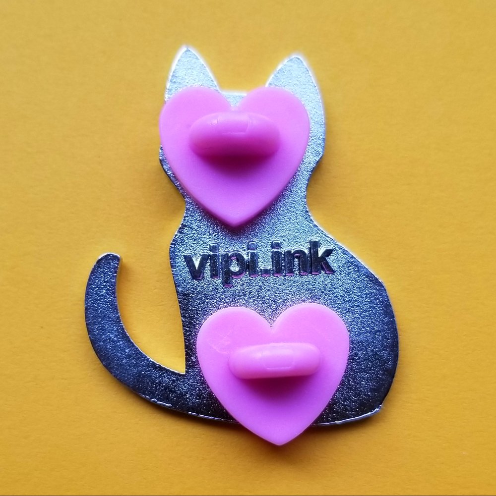 CLEARANCE: Glow in the Dark Cat Pin