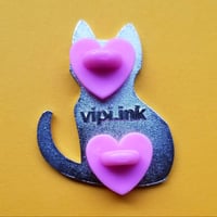 Image 4 of CLEARANCE: Glow in the Dark Cat Pin