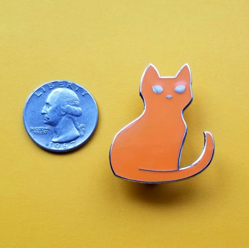 CLEARANCE: Glow in the Dark Cat Pin