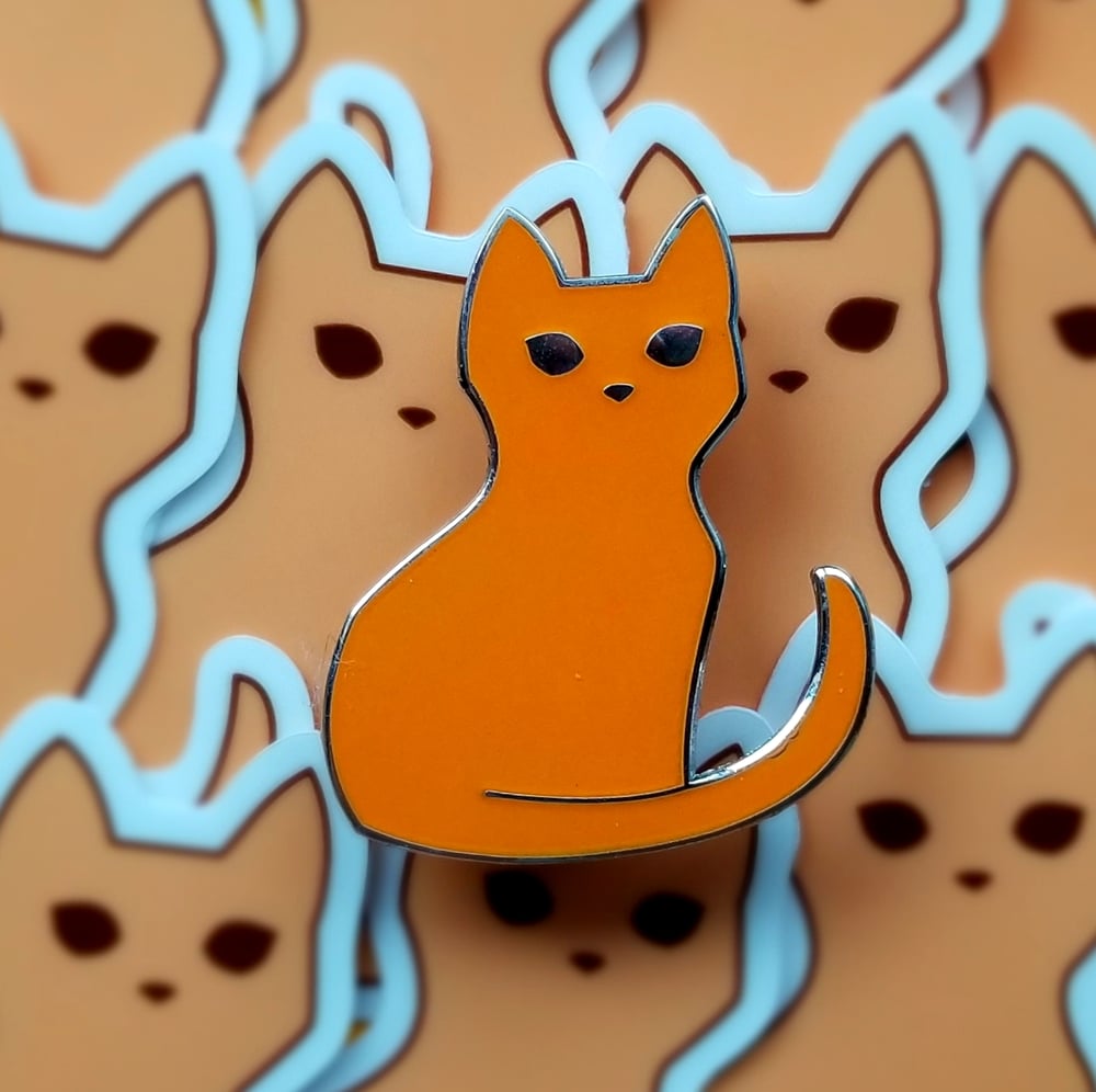 CLEARANCE: Glow in the Dark Cat Pin