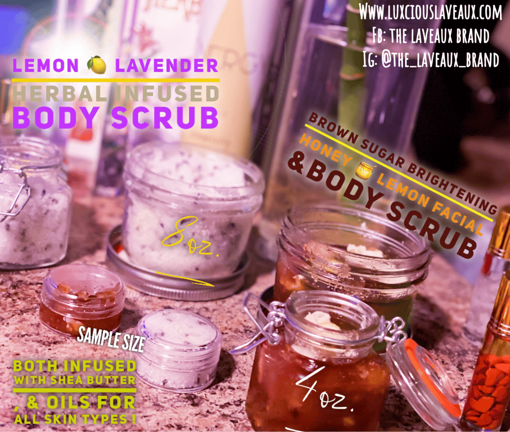 Image of Herbal  & Shea butter infused facial & body scrubs 
