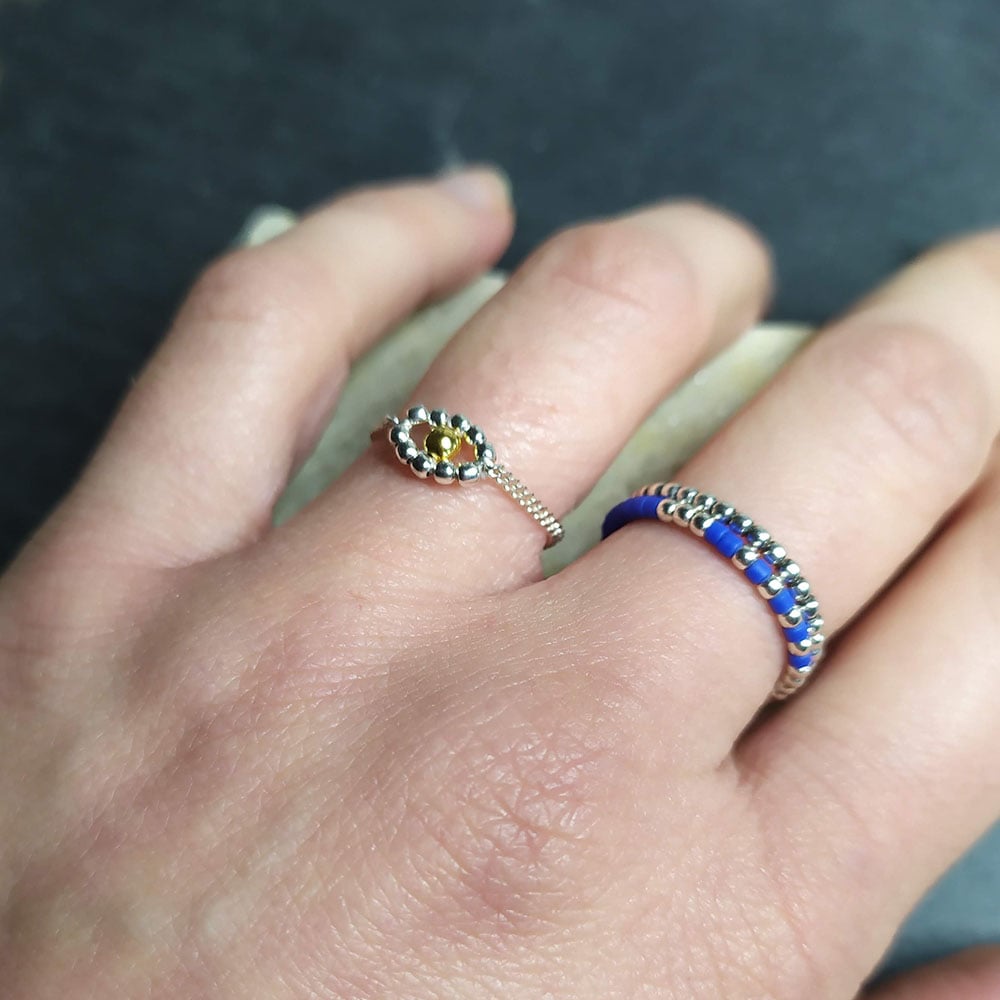 Image of Bague Chaine "Oeil"
