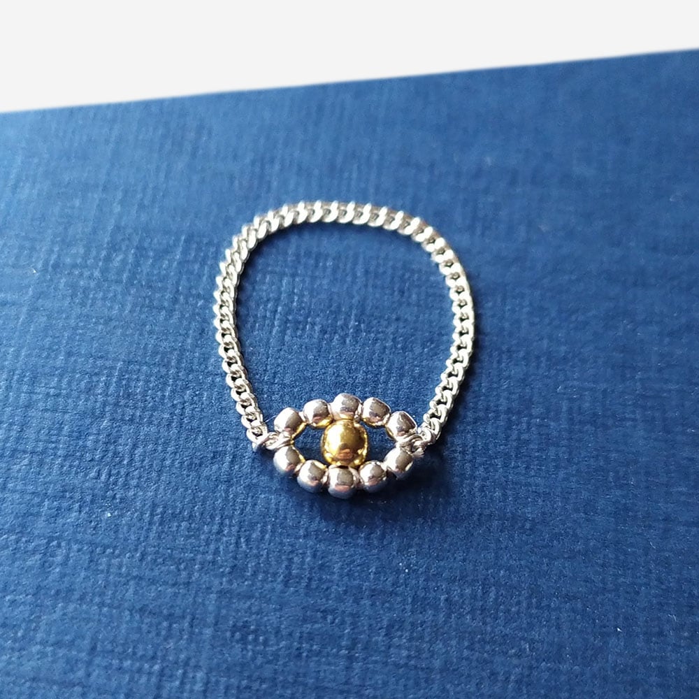 Image of Bague Chaine "Oeil"