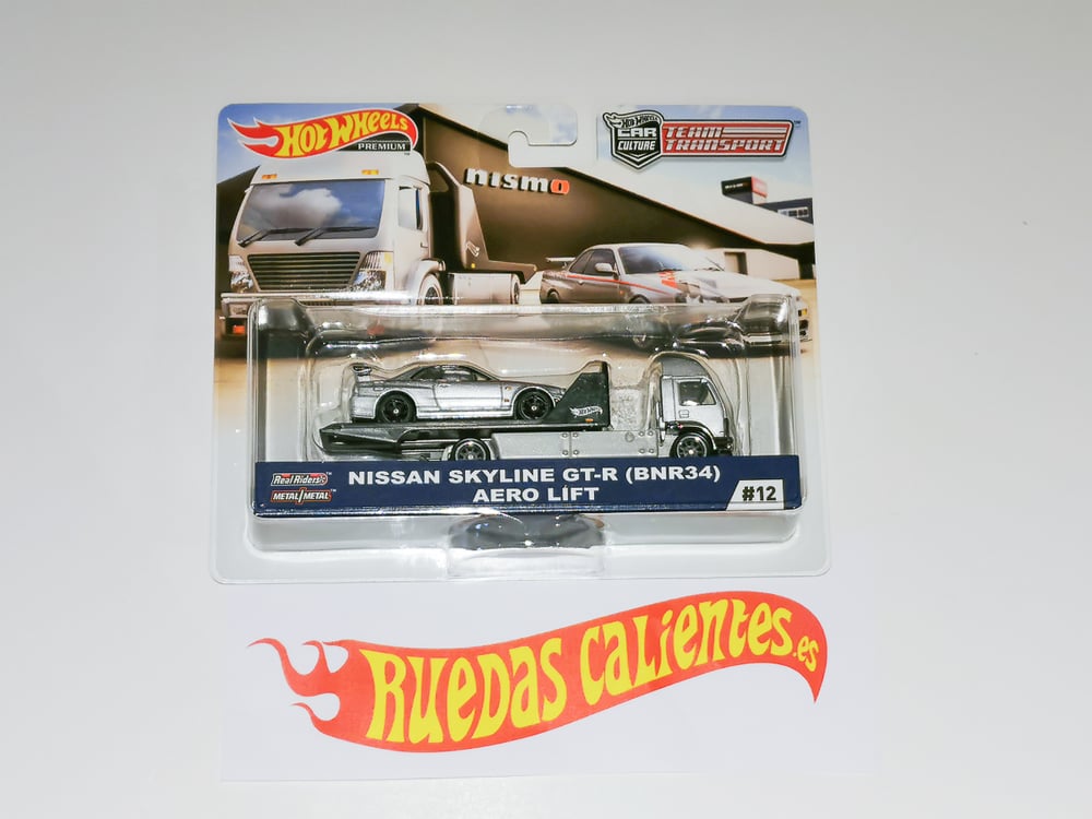 Image of Hot Wheels Team Transport - Skyline R34 & Aero Lift