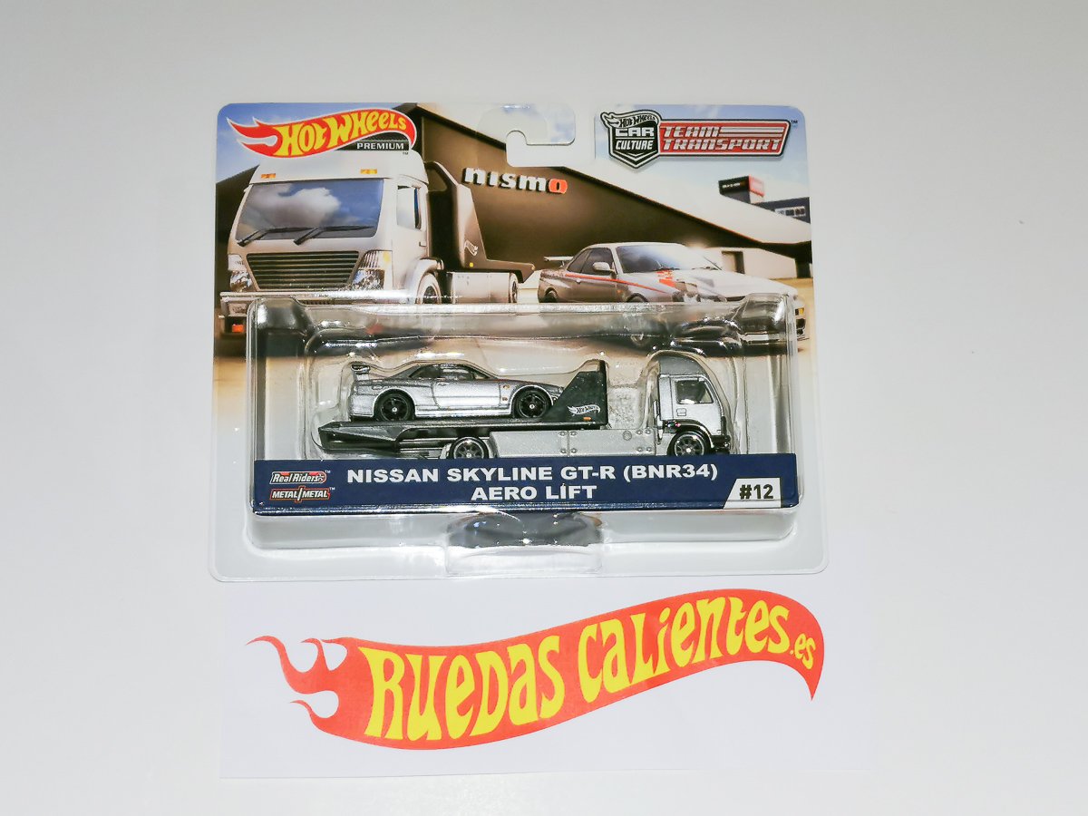 Image of Hot Wheels Team Transport - Skyline R34 & Aero Lift