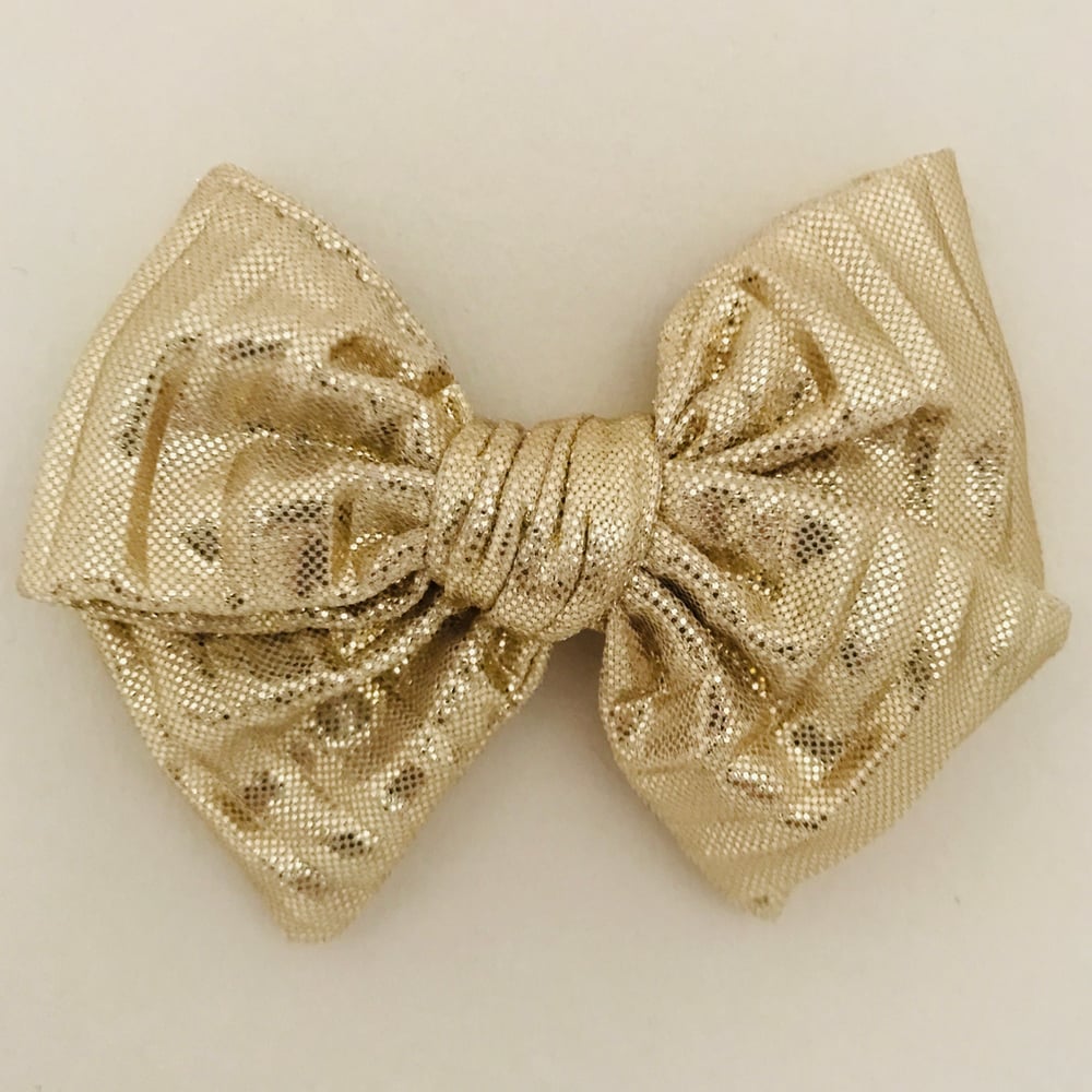 Image of Barrette Plissée dorée