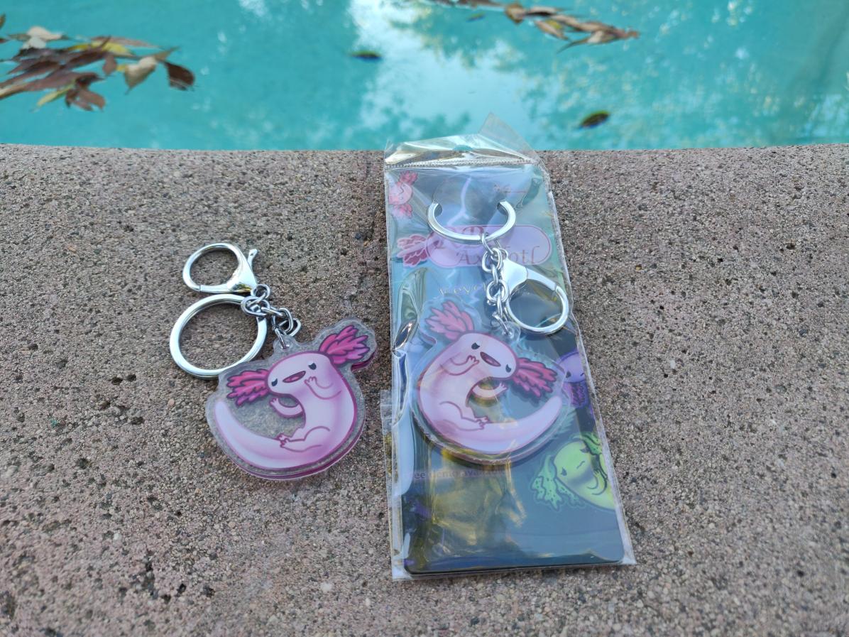 Image of RB: Axolotl Keychain: Axy