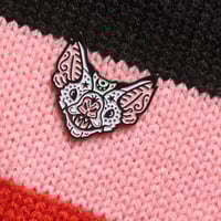 Image 5 of Mystical vampire bat, enamel pin - bat pin - creepy cute - spooky pin - lapel pin badge