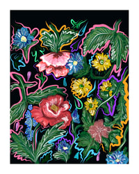 "Electric Floral Fantasy" (2018) - Art Print