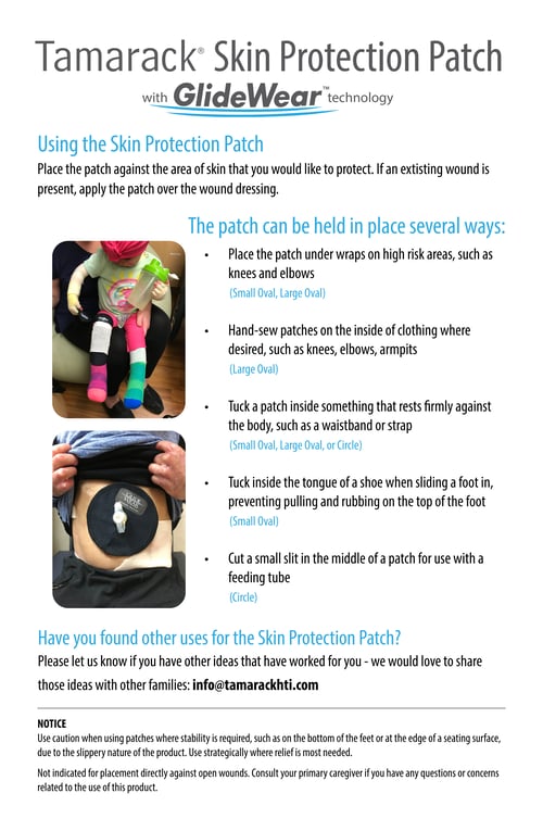 Image of Skin Protection Patch with GlideWear TM Tech (2 Small 2.5" x 4.75" Ovals)