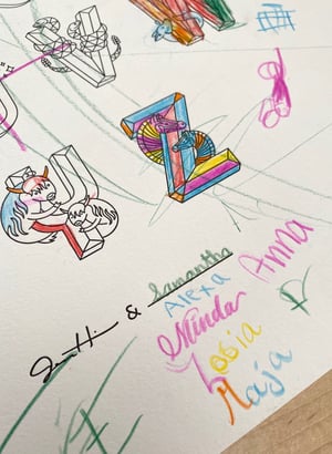 Image of Letterpress Coloring Alphabet