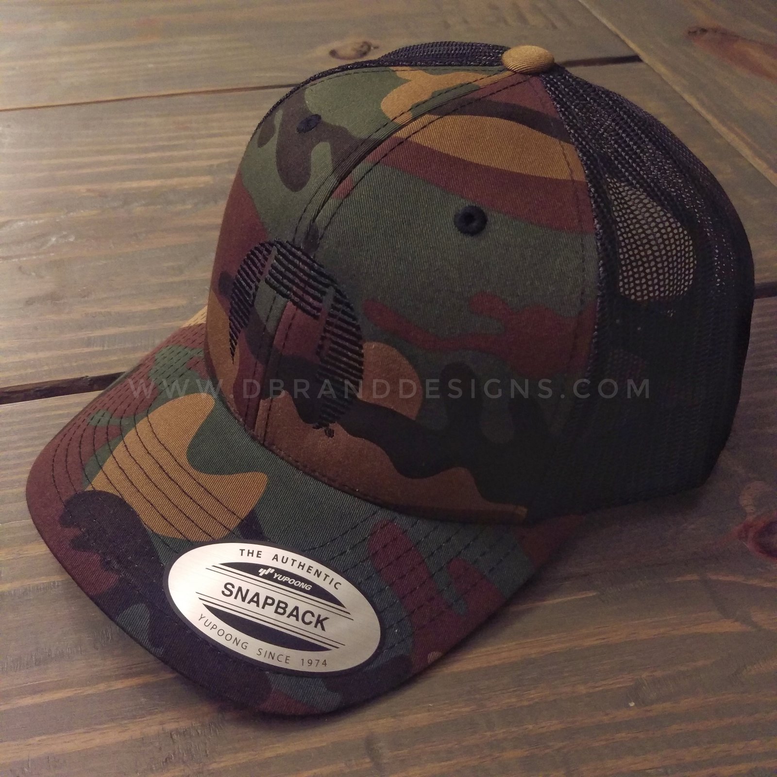 yupoong camo trucker hat