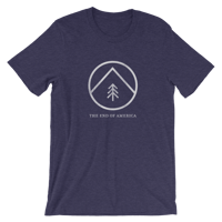 Tree & Mountain Tee - Navy Heather