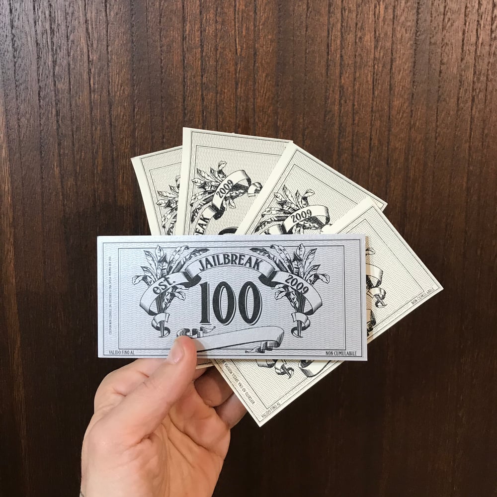 Image of 50 euro - Tattoo Gift card - Jailbreak Tattoos - Available in many values or With hidden value