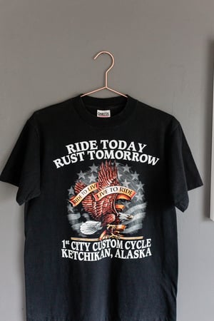 Image of 90s Ride Today, Rust Tomorrow Tee