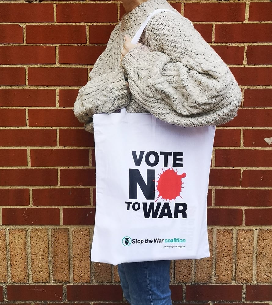 Image of Vote No to War Tote Bag