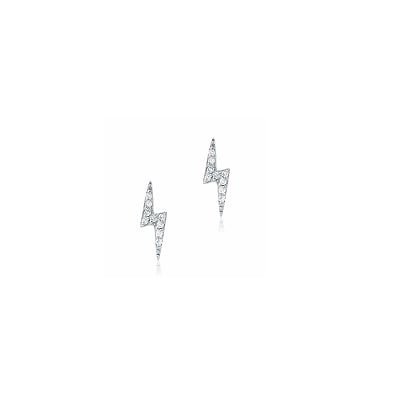 Image of 14 kt and Diamond Lightning Bolts, Star and Moon Studs too