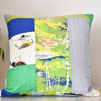 Image 4 of Blue and Green One of a Kind Pillows