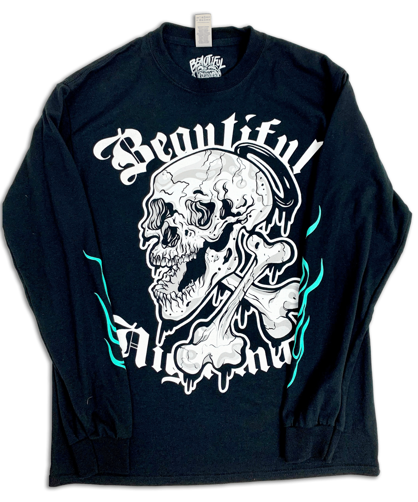 The BONEZ XL スカル天使 Skull Vintage BONEZ The Angel Tee #06 Crazy Skeleton Bonez - XL