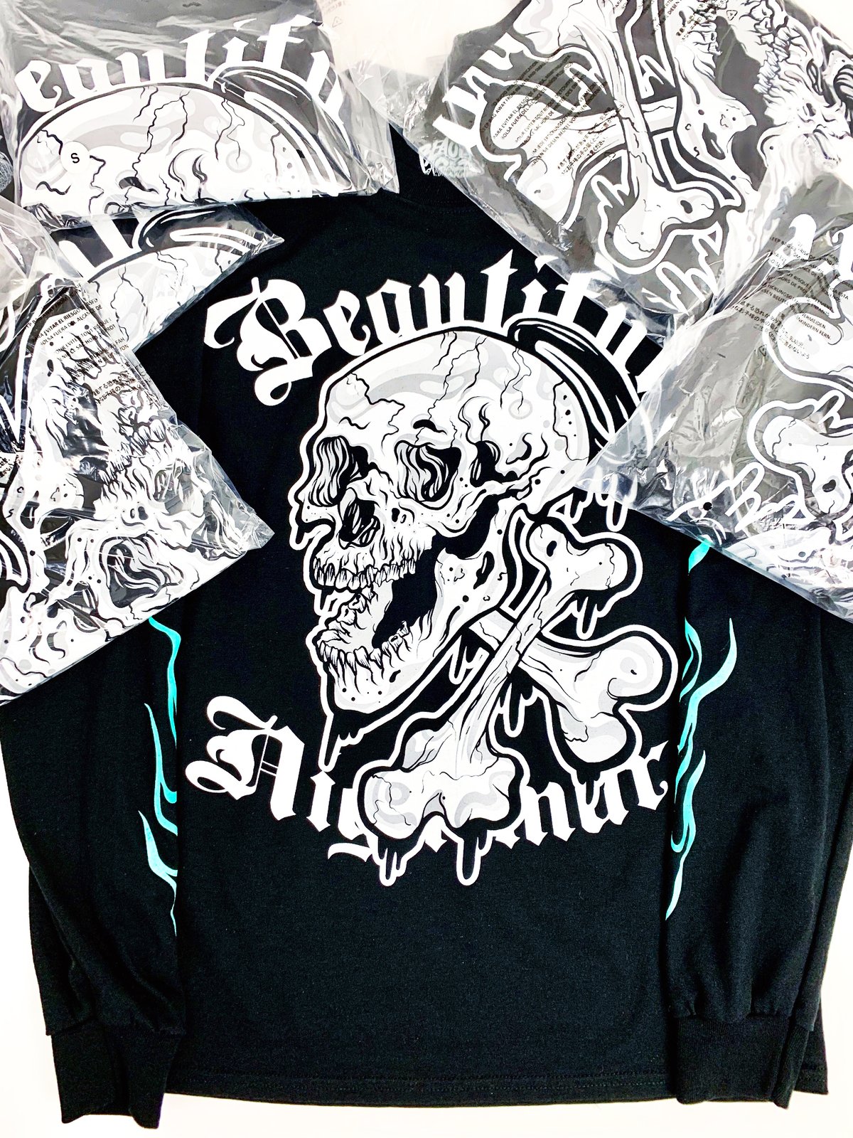 ミュージシャン THE BONEZ Vintage #06 Skull Angel T XXL ミュージシャン The BONEZ Vintage #6 Skull Angel Tee XXL THE
