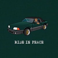 Image 3 of Caine “Ride In Peace” green hoodie (Limited)
