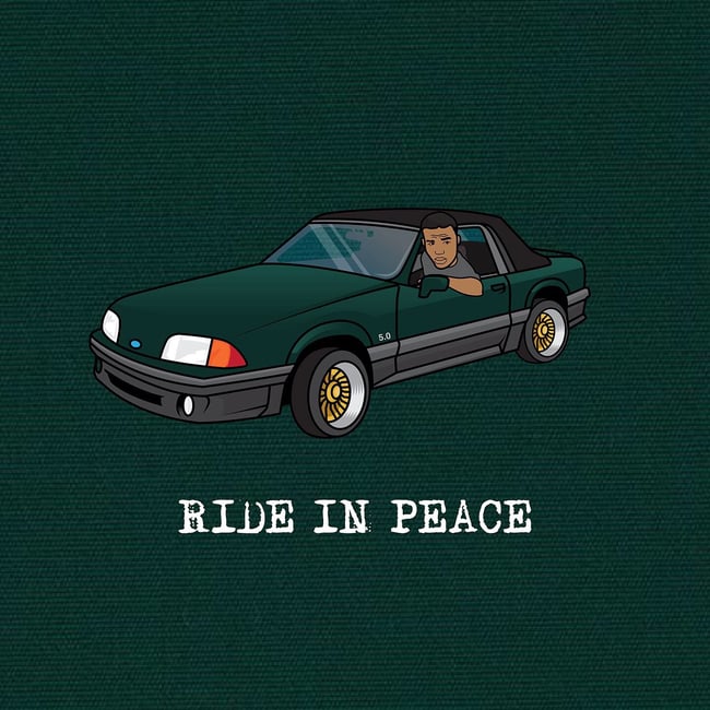 Caine “Ride In Peace” green hoodie (Limited)