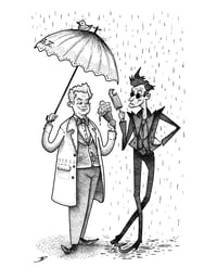 GOOD OMENS - Unlikely Duo - 8.5" x 11" print