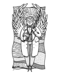 GOOD OMENS - INEFFABLE INKTOBER - DAY 1: Aziraphale - 8.5" X 11" print