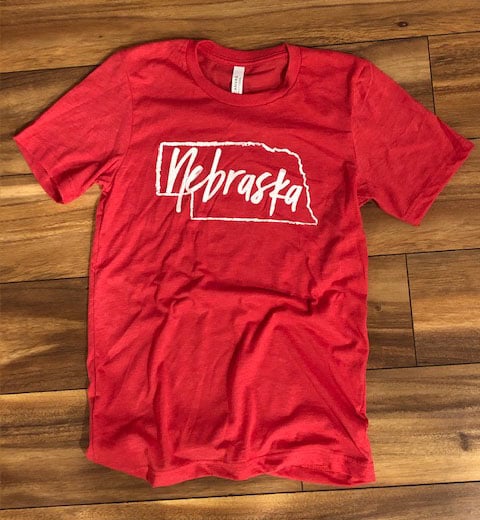 Image of Nebraska State T Shirt