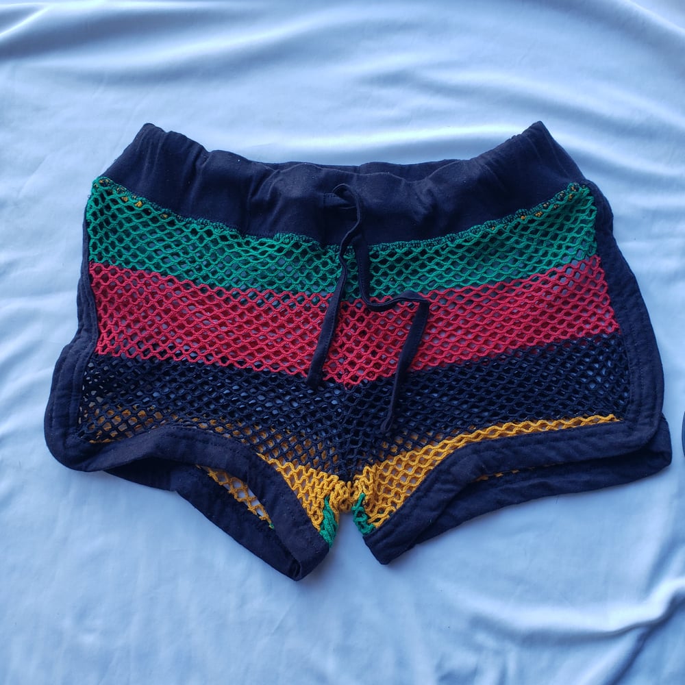 Rasta Mesh shorts (fishnet)