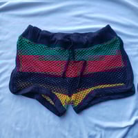 Rasta Mesh shorts (fishnet)