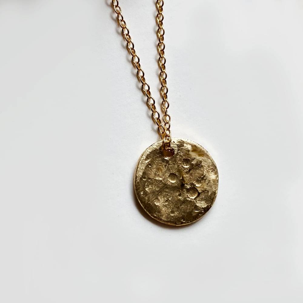 Image of FULL MOON PENDANT NECKLACE