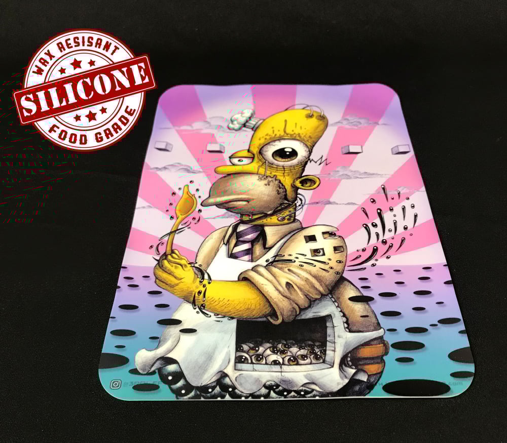 Image of Homer Hmmm (Silicone Dabmat)